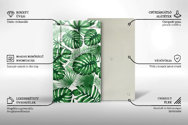 Tocător de bucătărie Monstera pleacă