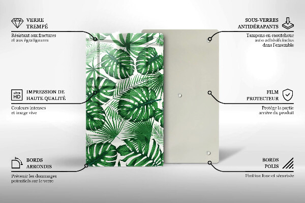 Tocător de bucătărie Monstera pleacă