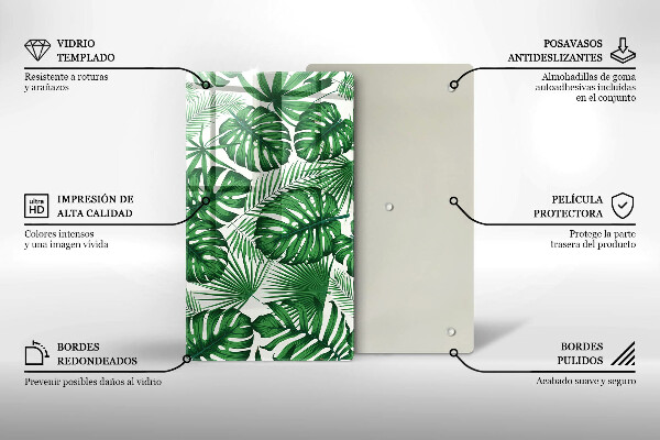 Tocător de bucătărie Monstera pleacă