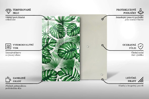 Tocător de bucătărie Monstera pleacă