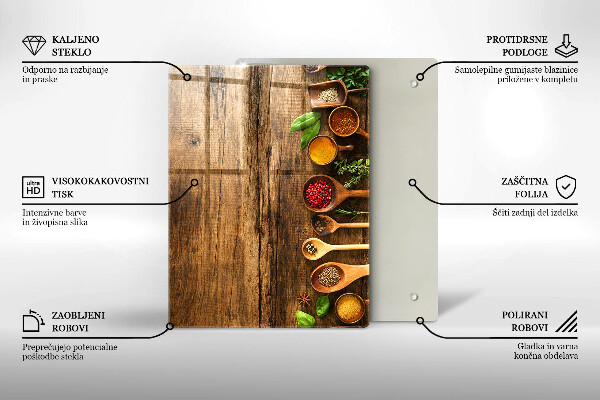 Tocător de bucătărie Scânduri și frunze de lemn