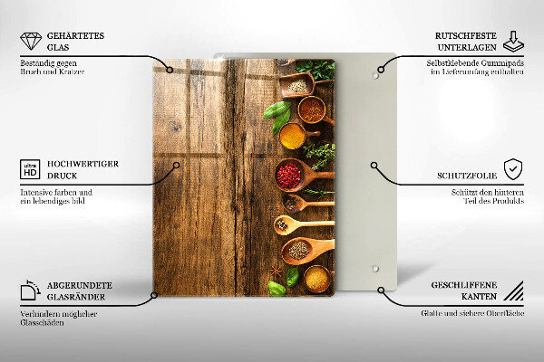Tocător de bucătărie Scânduri și frunze de lemn