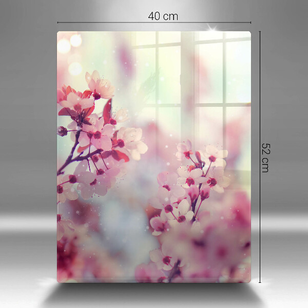 Tocător de bucătărie Flori roz de primăvară