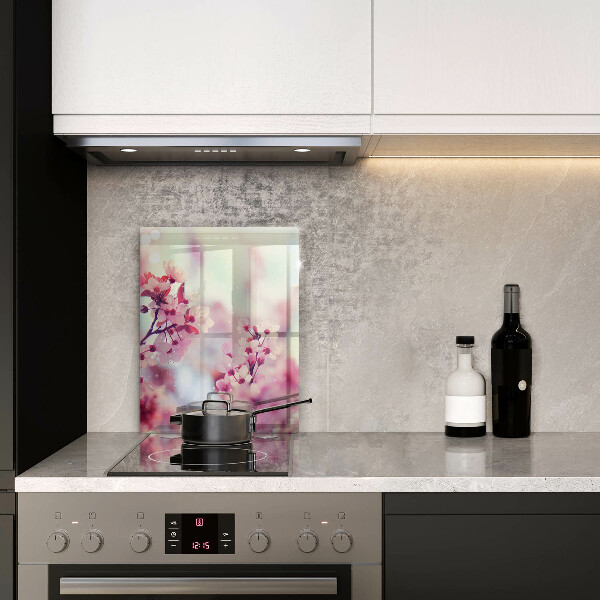 Tocător de bucătărie Flori roz de primăvară