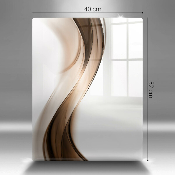 Tocător de bucătărie Linii maro abstracte