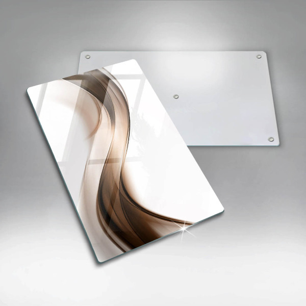 Tocător de bucătărie Linii maro abstracte