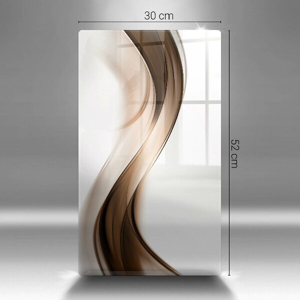 Tocător de bucătărie Linii maro abstracte