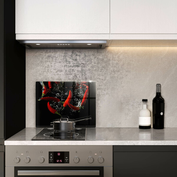 Tocător din sticlă Ardei iute în apă