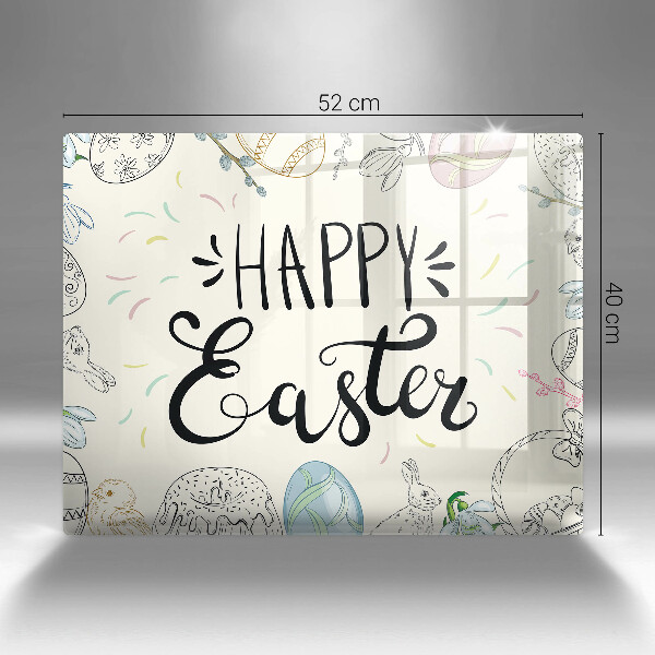 Tocător din sticlă Happy Easter