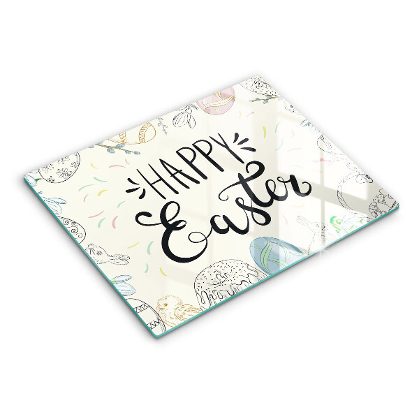 Tocător din sticlă Happy Easter
