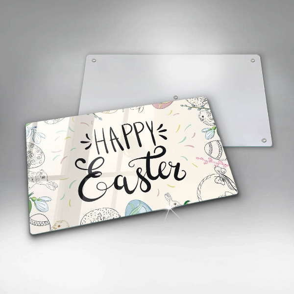Tocător din sticlă Happy Easter