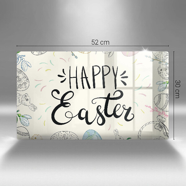 Tocător din sticlă Happy Easter