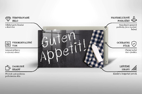 Tocător din sticlă Guten Appetit!