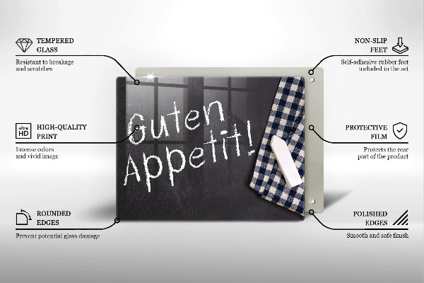 Tocător din sticlă Guten Appetit!