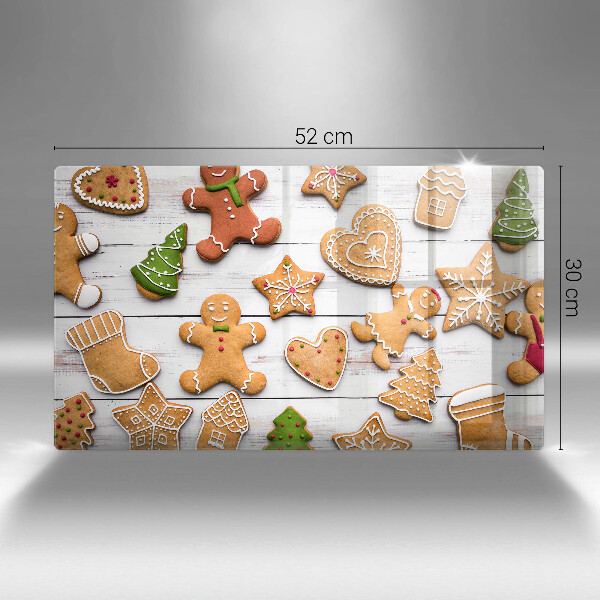 Tocător din sticlă Turtă dulce de Crăciun