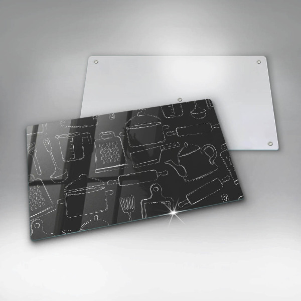 Tocător din sticlă Accesorii de bucătărie din desene animate
