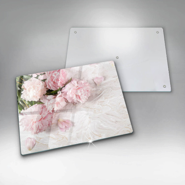 Tocător din sticlă Flori delicate de trandafiri