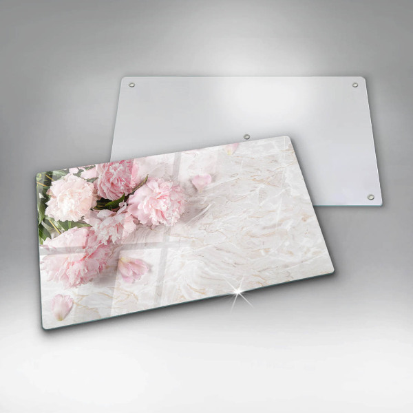 Tocător din sticlă Flori delicate de trandafiri