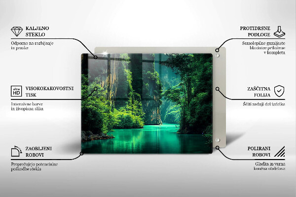 Tocător din sticlă Peisaj lagunar