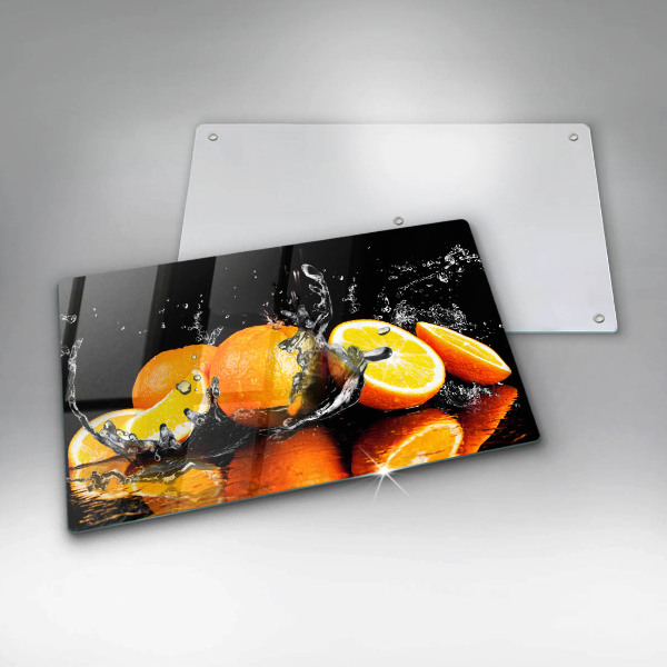 Tocător din sticlă Fructe portocale suculente