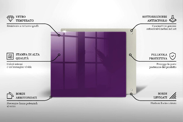 Tocător de bucătărie Culoare violet