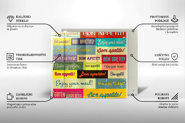 Tocător din sticlă Subtitrări Bon appetit limbi