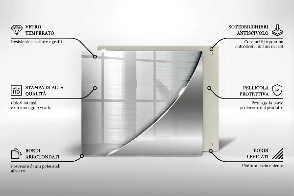 Tocător din sticlă Forme metalice