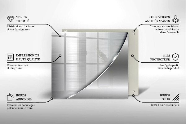 Tocător din sticlă Forme metalice