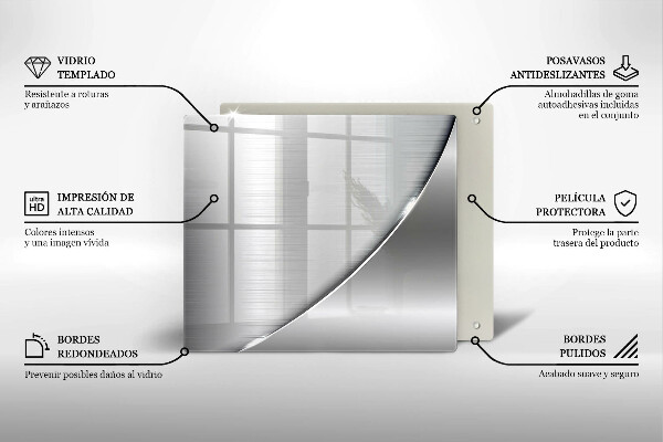 Tocător din sticlă Forme metalice