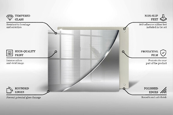 Tocător din sticlă Forme metalice