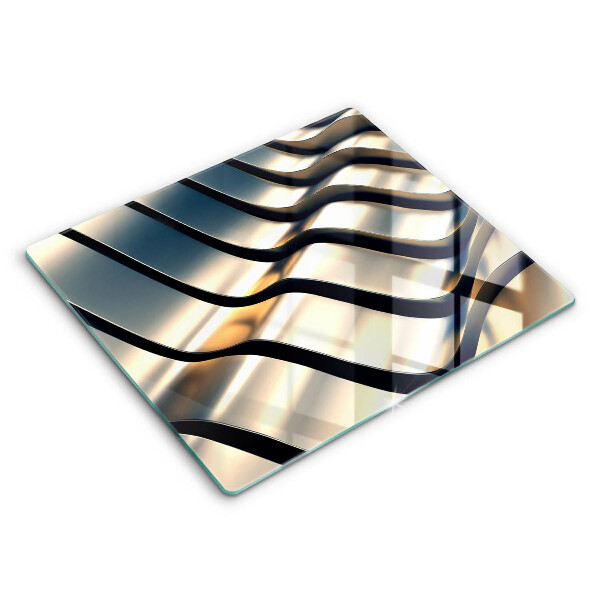 Tocător din sticlă Forme metalice 3D
