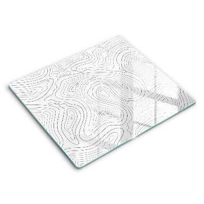 Tocător din sticlă Forme abstracte