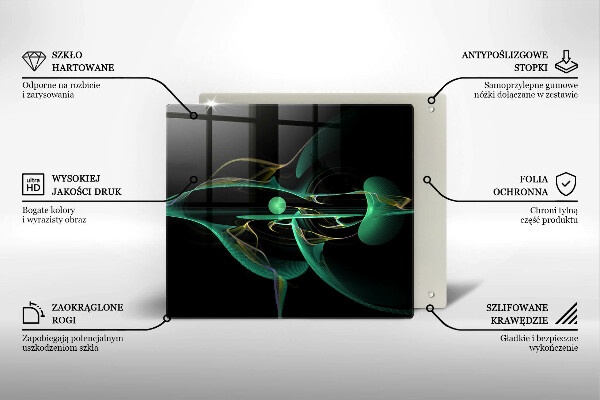 Tocător din sticlă Abstracția modernă