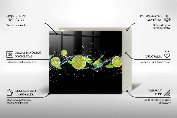 Tocător din sticlă Apă de mentă de var