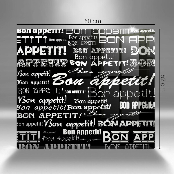 Tocător din sticlă Bon appetit