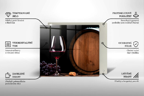 Tocător de bucătărie Pahar de vin butoi