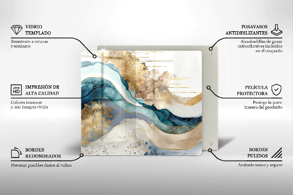 Tocător de bucătărie Marmură colorată
