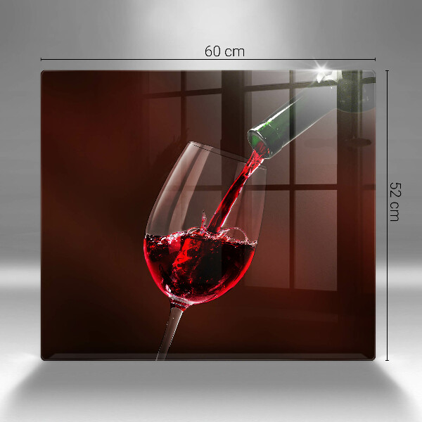 Tocător de bucătărie Un pahar de vin