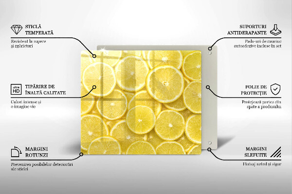 Tocător din sticlă Fructe de lamaie