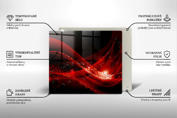 Tocător din sticlă Abstracția modernă