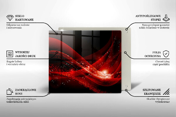 Tocător din sticlă Abstracția modernă