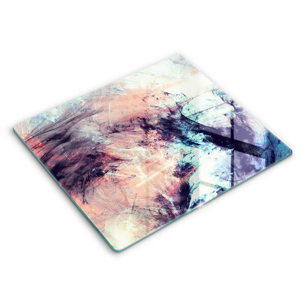 Tocător din sticlă Abstracție pictată