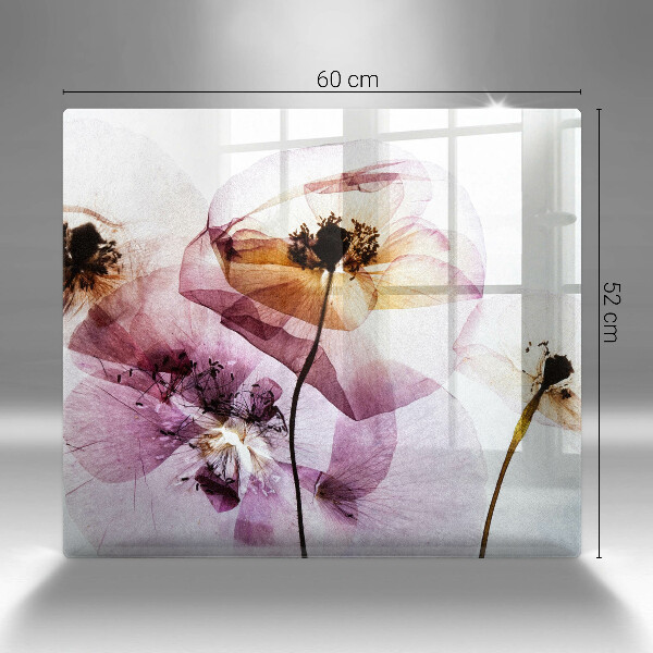 Tocător din sticlă Flori delicate