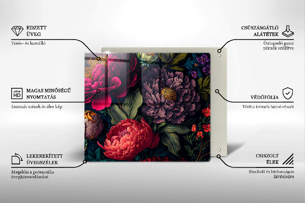 Tocător de bucătărie Flori frumoase