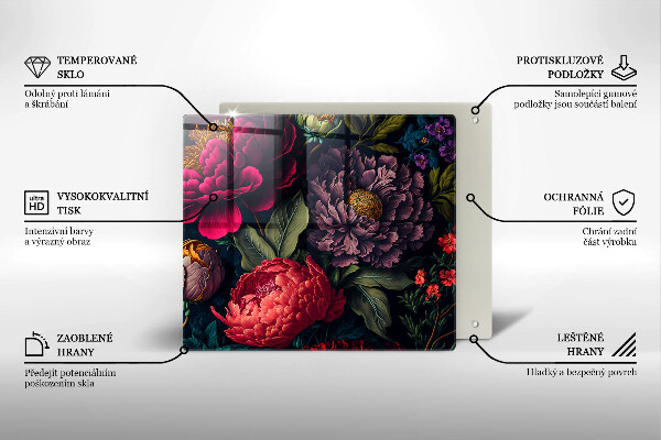 Tocător de bucătărie Flori frumoase