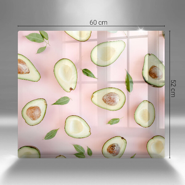 Tocător din sticlă Model de avocado