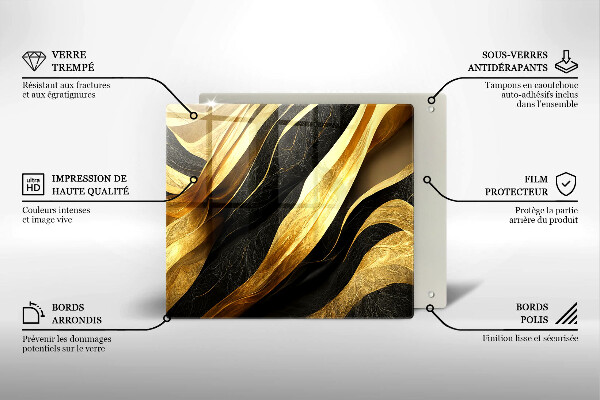 Tocător din sticlă Abstracție elegantă