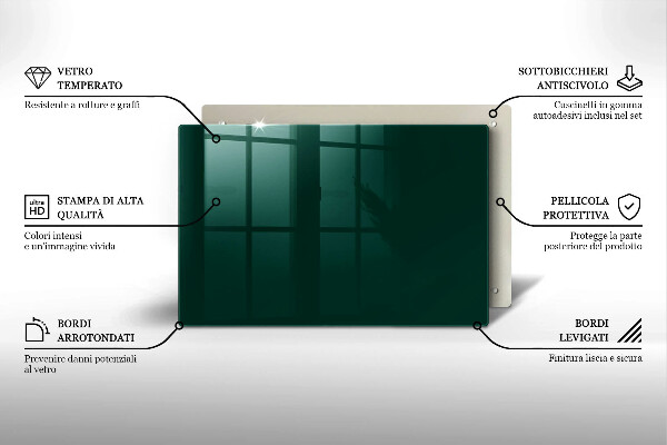 Tocător sticlă Culoarea verde