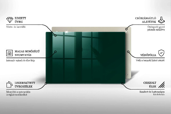Tocător sticlă Culoarea verde