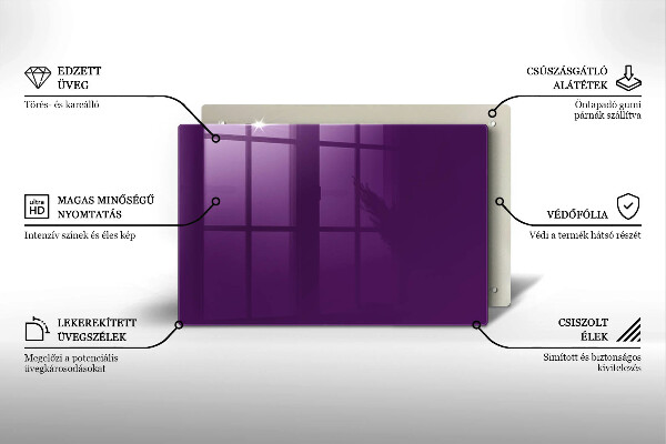 Tocător sticlă Culoare violet